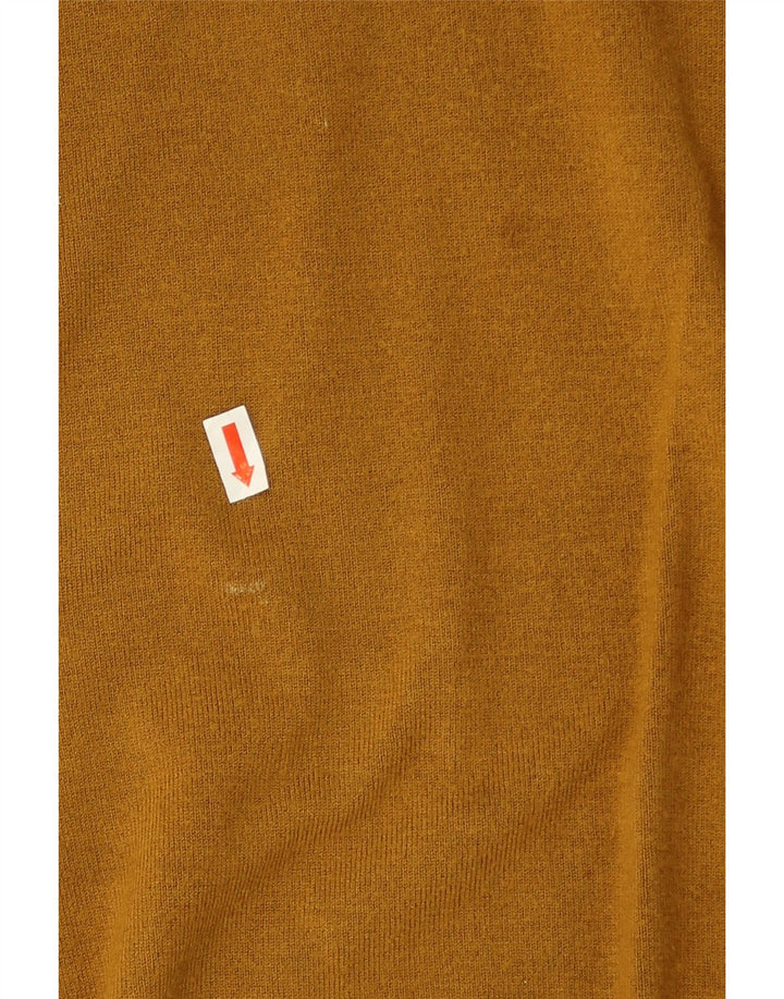 Ανδρικό πουλόβερ Zara Crew Neck Jumper Μεσαία κίτρινη βισκόζη