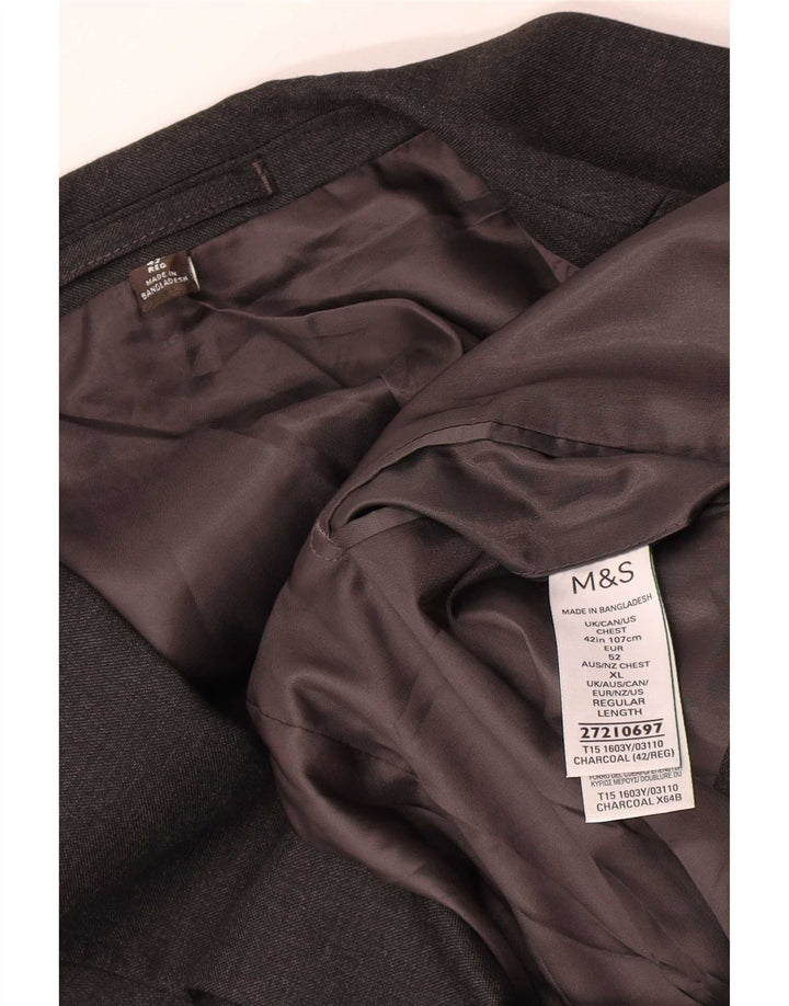 Marks & Spencer Ανδρικό μπουφάν blazer UK 42 Large Grey Polyester
