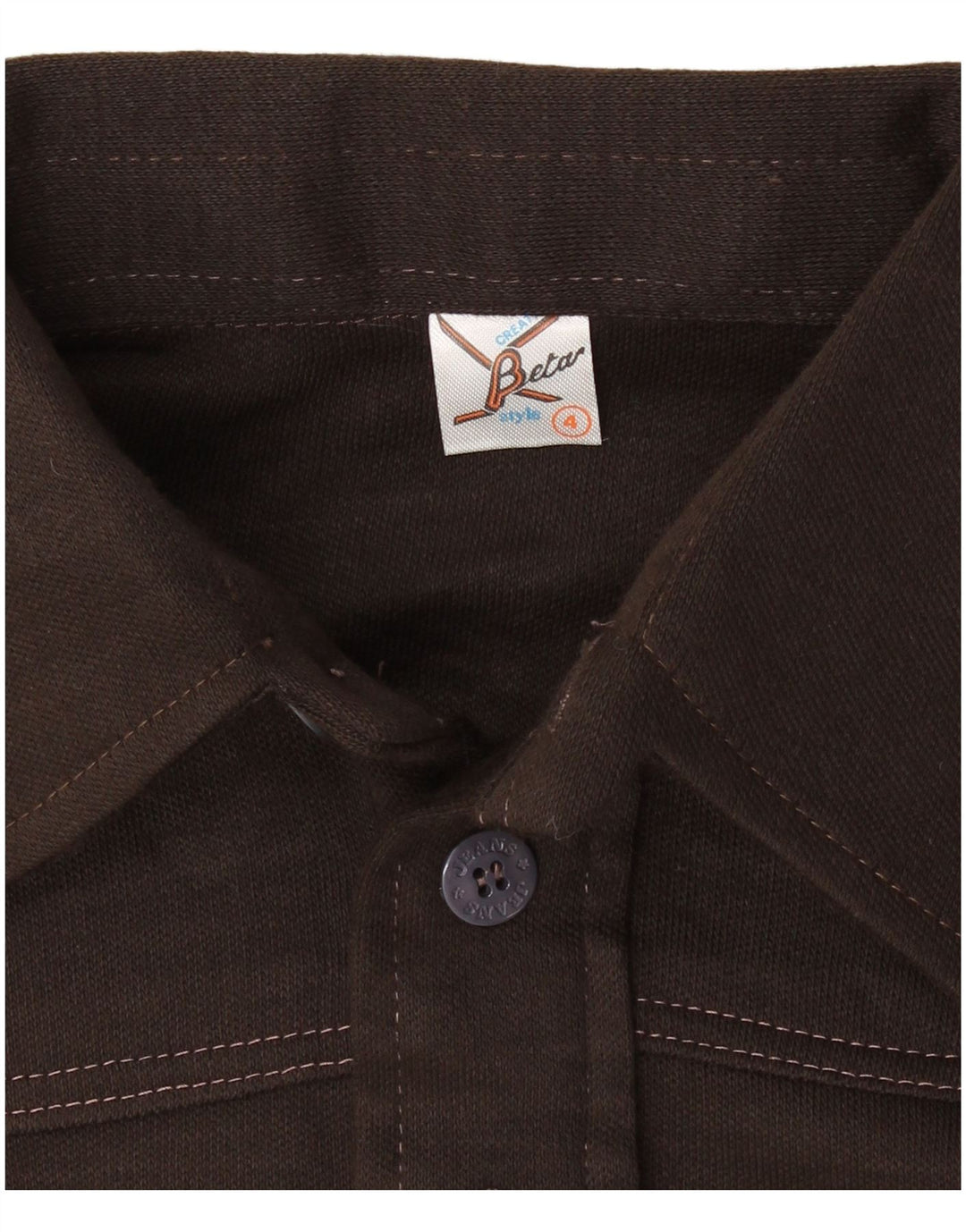 Ανδρικό μακρυμάνικο μπλουζάκι πόλο BETA σε καφέ μικρό