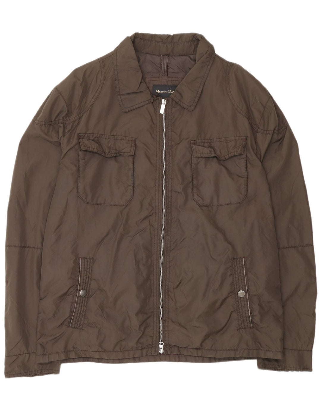 Massimo Dutti Ανδρικό Utility Jacket UK 44 2XL Καφέ Nylon