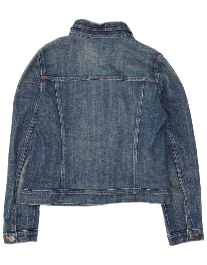 J. CREW Γυναικείο Τζιν Μπουφάν UK 10 Small Blue Cotton