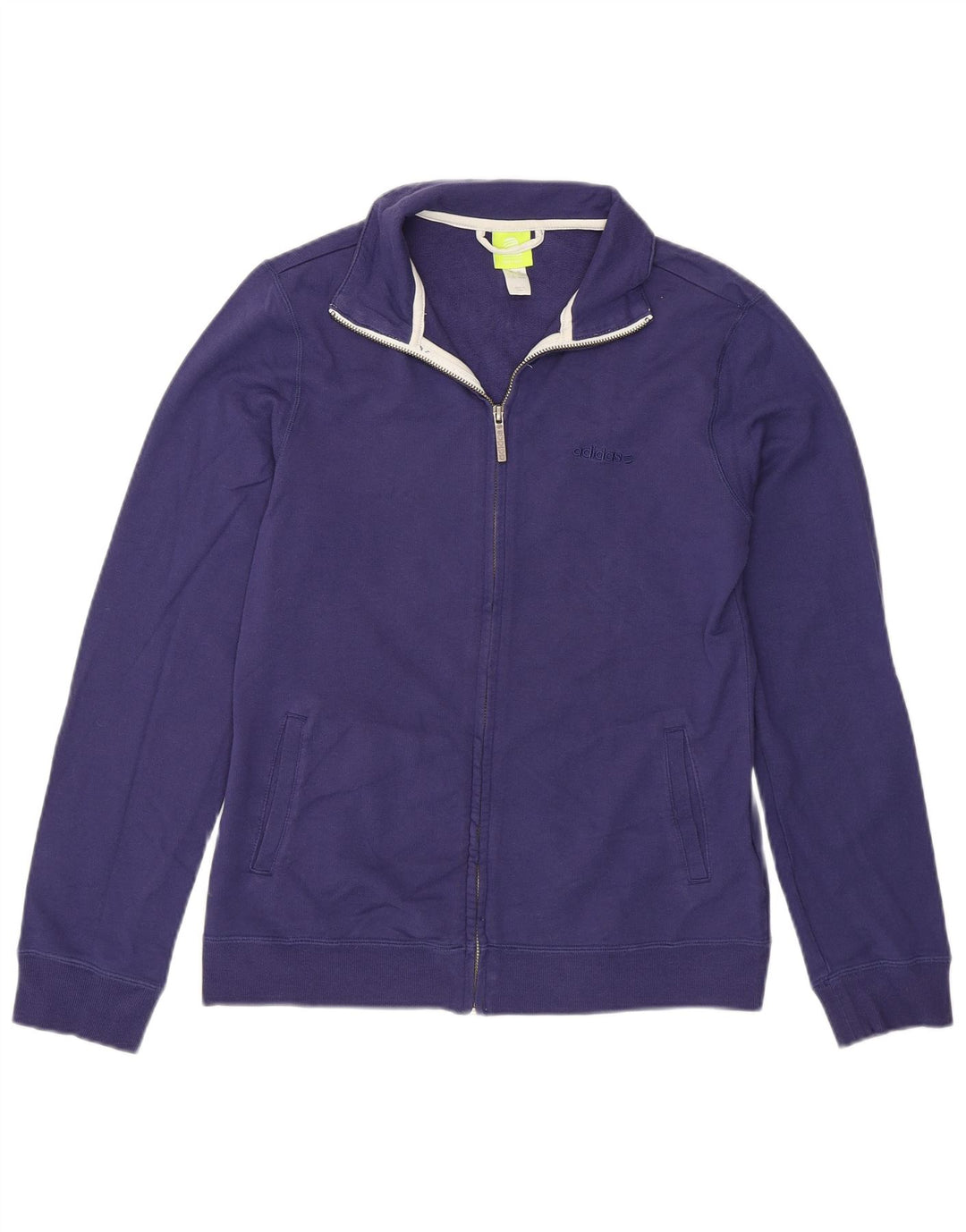 Adidas Γυναικεία φόρμα Neo Label Top Jacket UK 14 Medium Blue Cotton