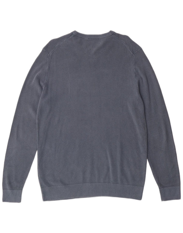 AERONAUTICA MILITARE Ανδρικό πουλόβερ με λαιμόκοψη XL Μπλε βαμβακερό