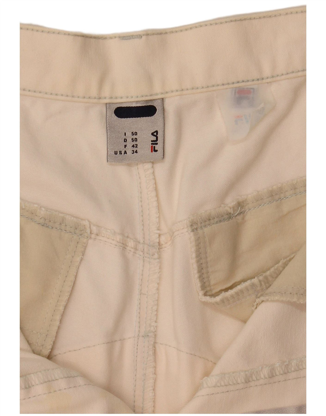 Ανδρικό σορτς Chino Fila IT 50 Large W34 Off White