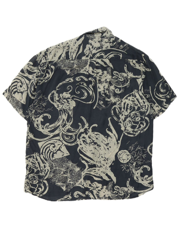 ΑΝΑΦΟΡΑ Ανδρικό κοντομάνικο πουκάμισο μέγεθος 41/42 Large Navy Blue Paisley