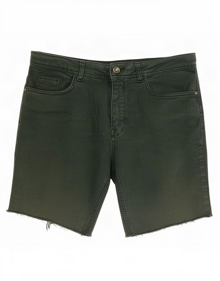 Zara Γυναικείο τζιν σορτς EU 40 Medium W30 Πράσινο