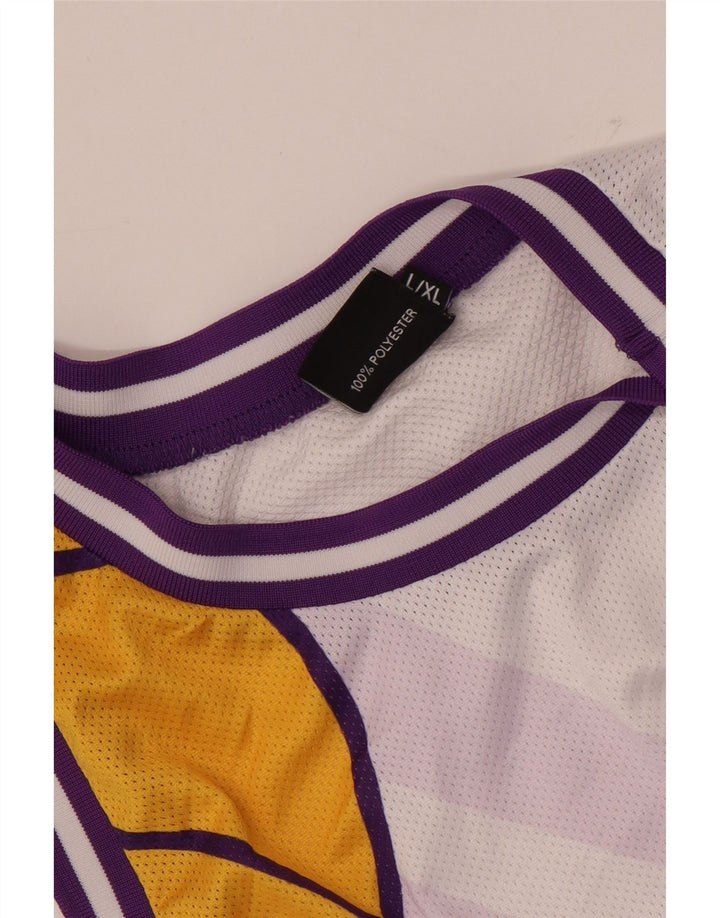 Ανδρικό γραφικό γιλέκο Starter Top Large White Colorblock Πολυεστέρας