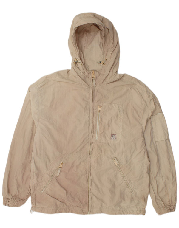 Zara Γυναικείο μπουφάν βροχής με κουκούλα UK 14 Medium Beige