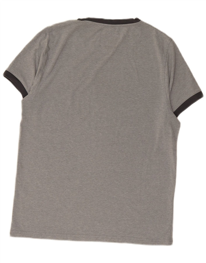 Ανδρικό γραφικό T-Shirt MUSTO Top Medium Grey Flecked