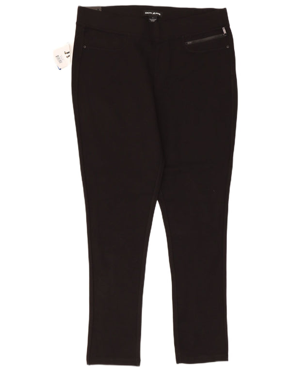 Dkny Γυναικείο Skinny Casual Παντελόνι Μεγάλο W34 L28 Μαύρο βισκόζη