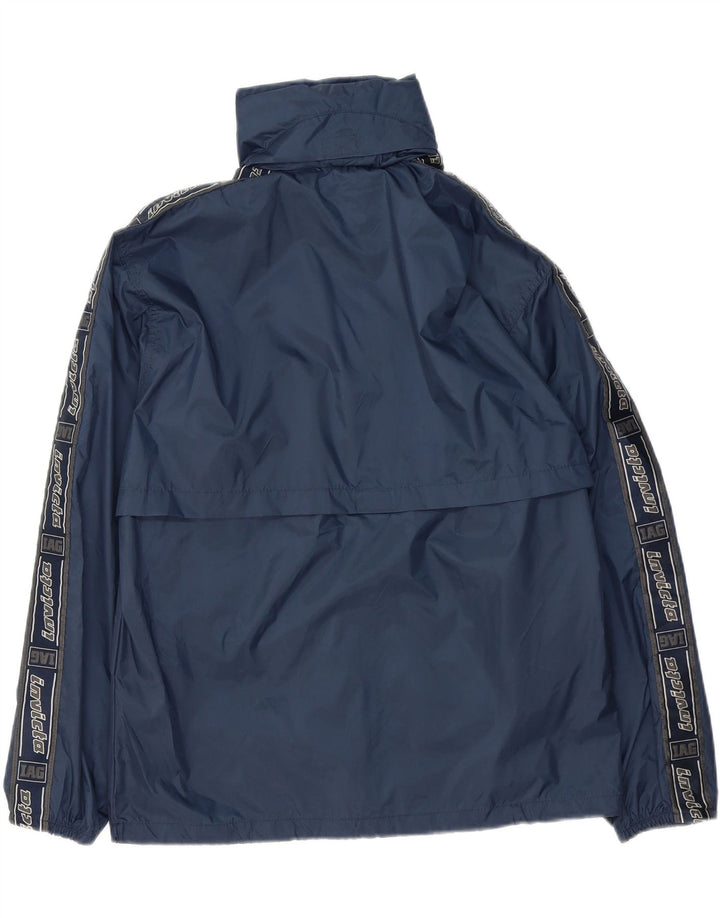 INVICTA Womens Oversized Graphic Rain Jacket UK 14 Large  Navy Blue Nylon