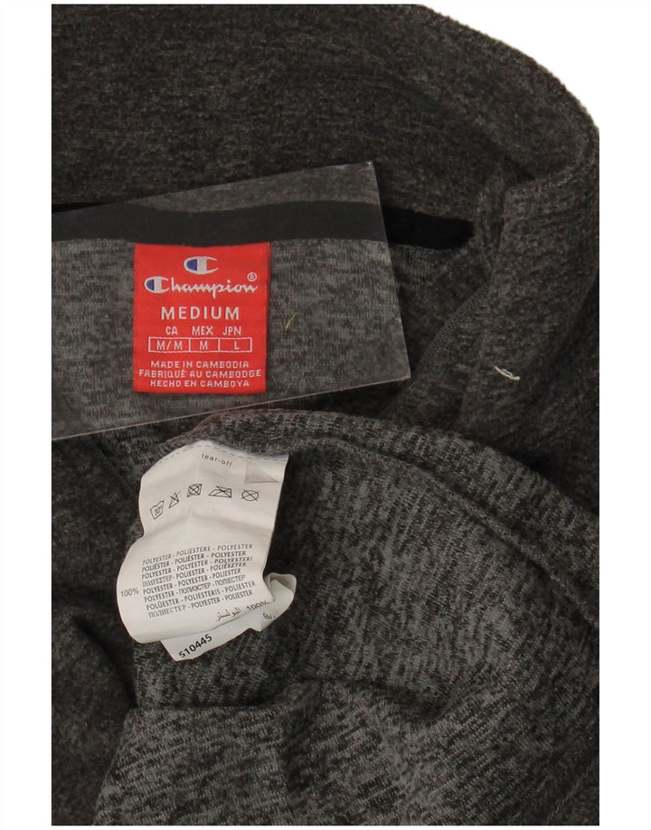 CHAMPION Ανδρικό φερμουάρ με φερμουάρ από φλις φλις, μεσαίο γκρι πολυεστέρας