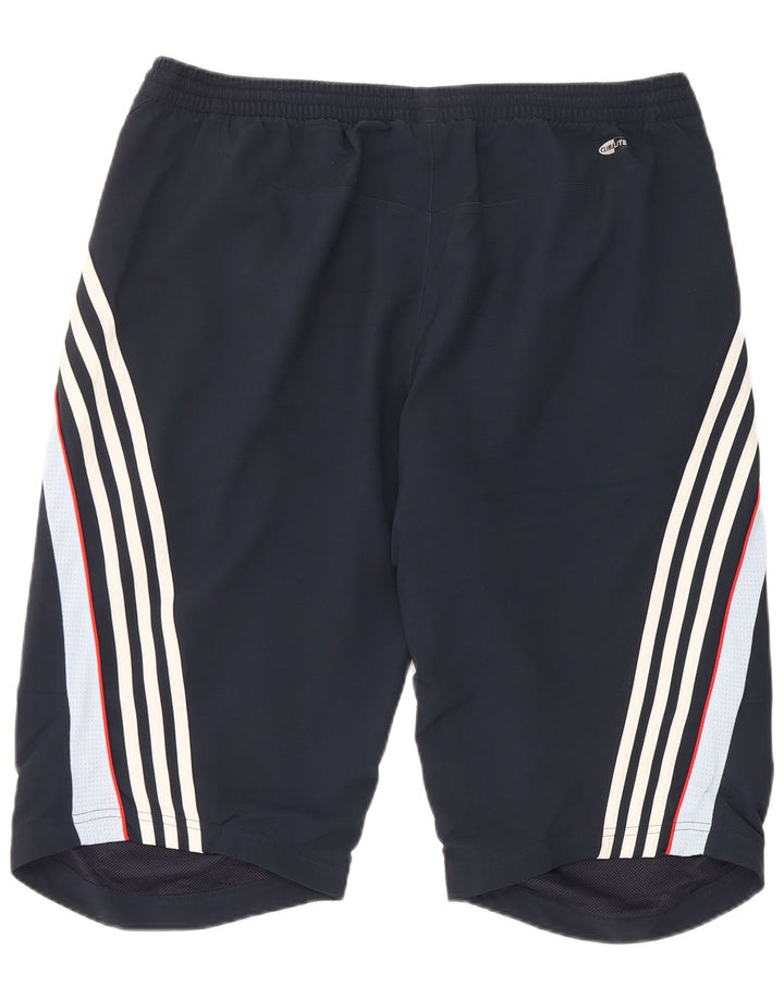 Ανδρικό αθλητικό σορτς Adidas Climalite Μεγάλο μπλε ναυτικό πολύχρωμο πολυεστέρα