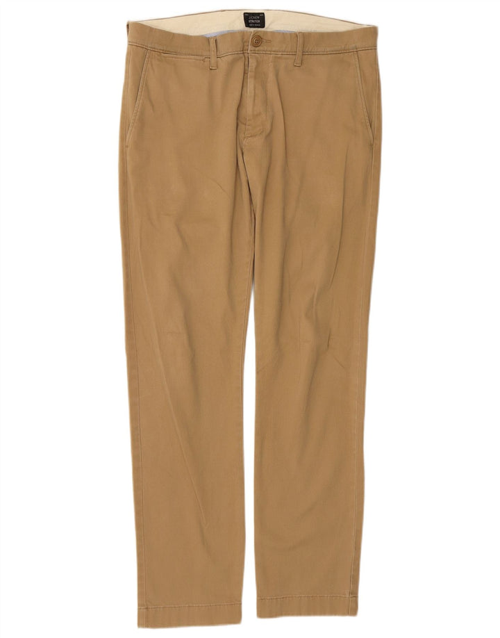 J. CREW Ανδρικό ίσιο παντελόνι Chino W31 L30 Μπεζ βαμβακερό