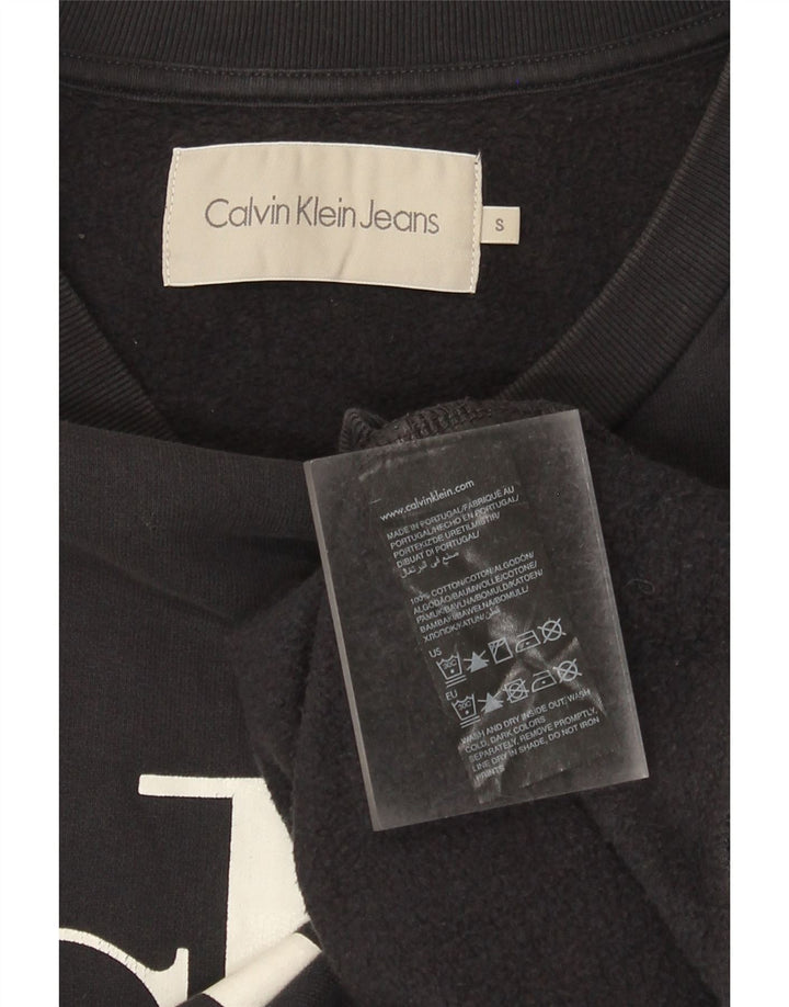 Ανδρικό γραφικό φούτερ CALVIN KLEIN JEANS Small Black