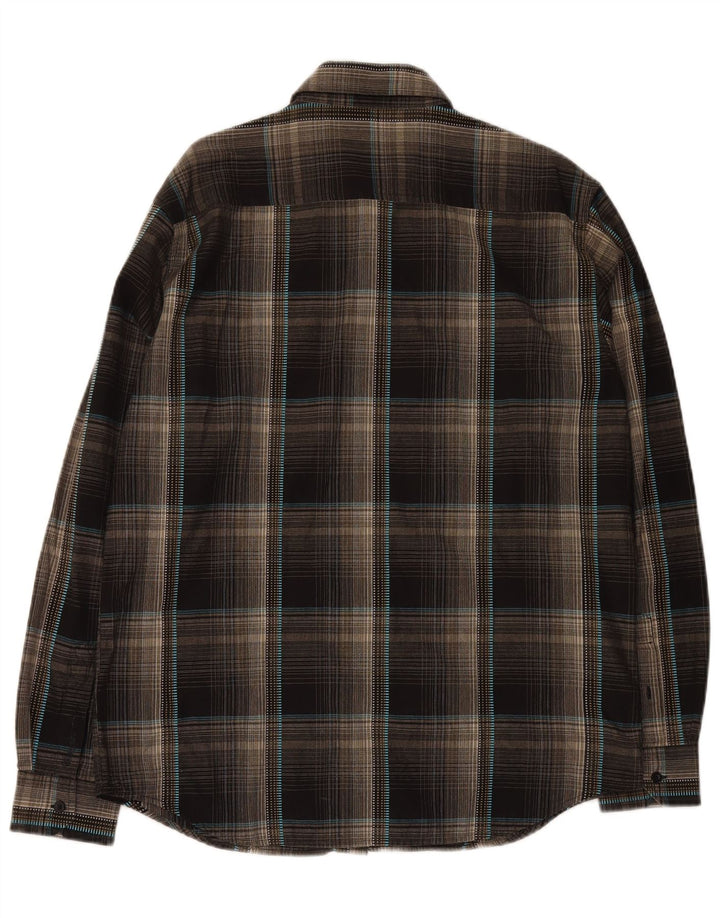 Ανδρικό πουκάμισο WRANGLER Καφέ μεγάλο βαμβακερό