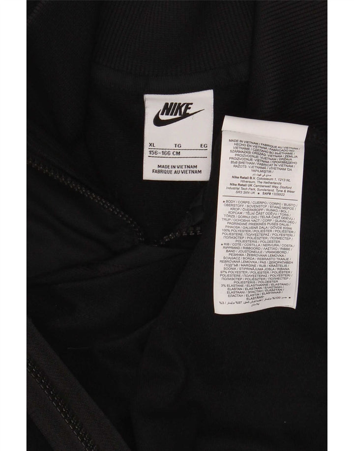 Μπουφάν Nike Girls Crop αθλητική φόρμα 13-14 ετών XL μαύρο πολυεστέρα