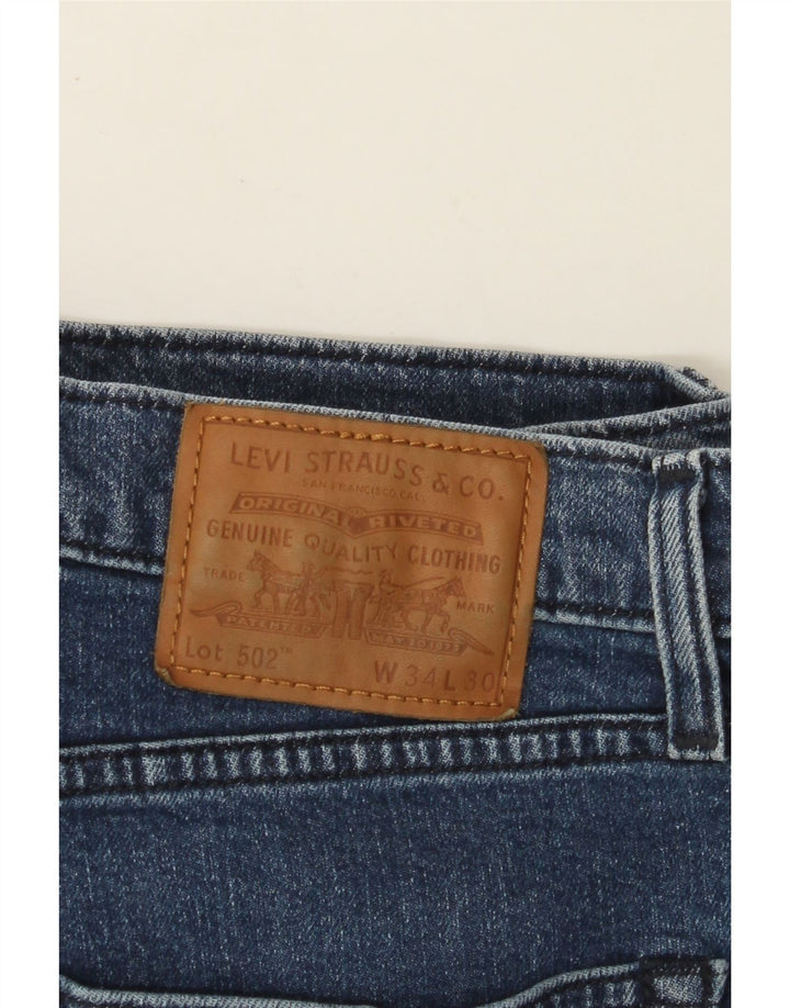 Ανδρικό LEVI'S 502 Tapered Jeans W34 L30 Blue Cotton