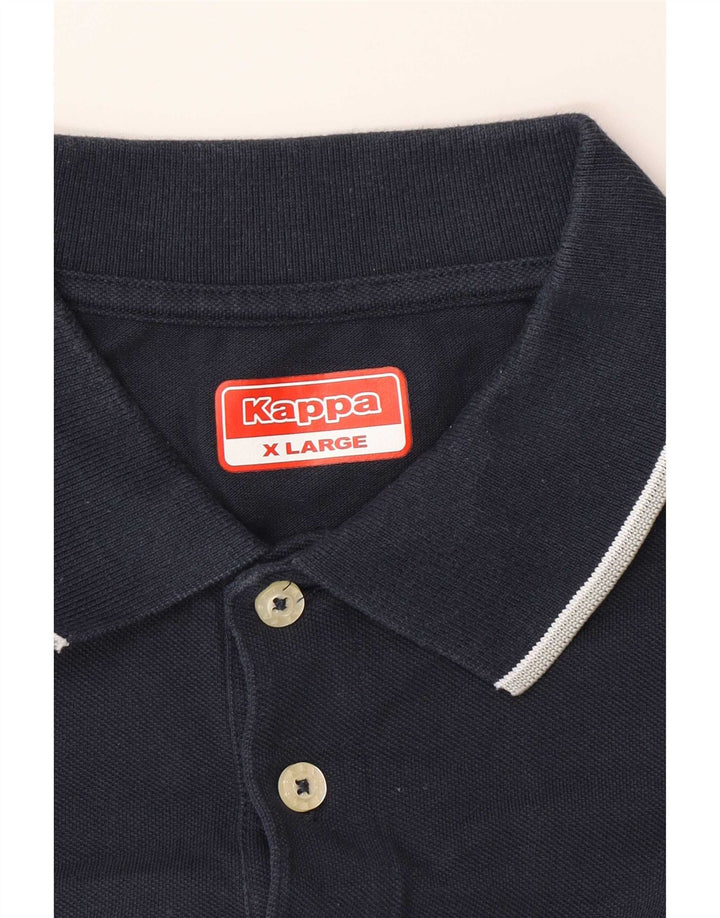 Ανδρικό μπλουζάκι πόλο Kappa XL Navy Blue