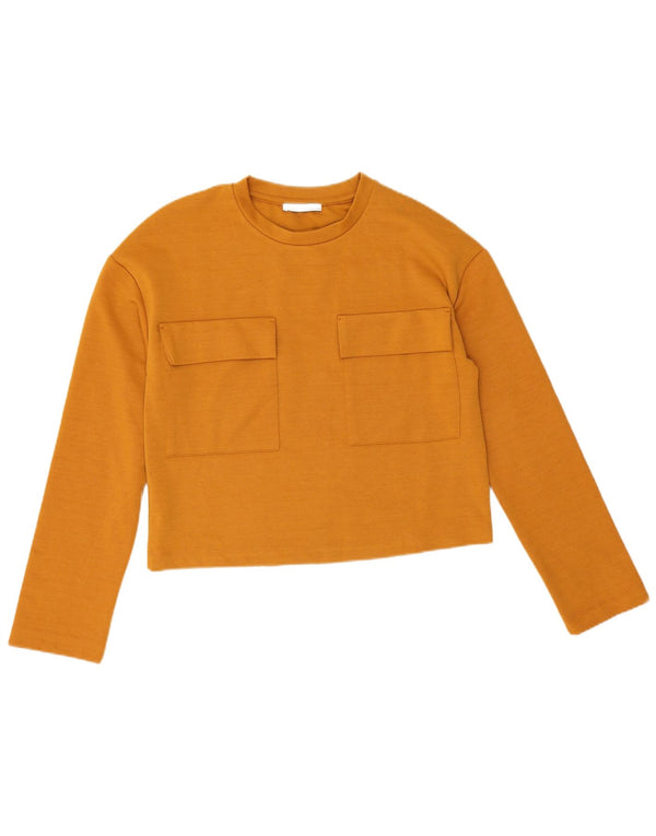 Zara γυναικείο τοπ μακρυμάνικο UK 10 Small Orange