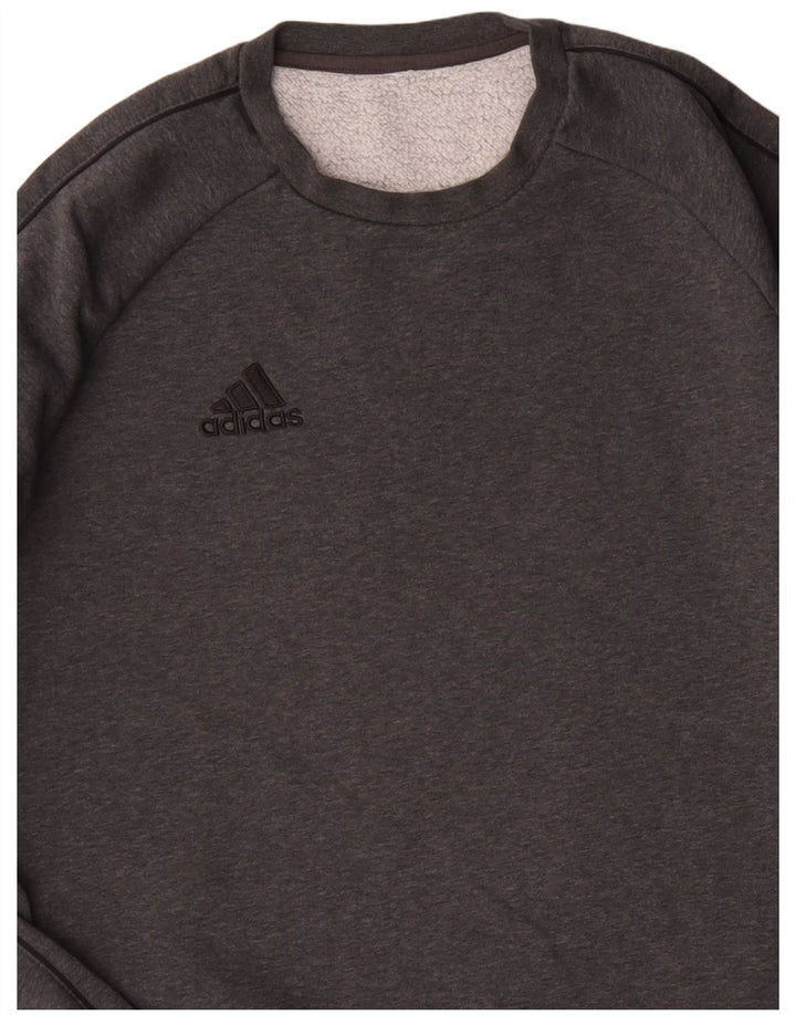 Ανδρικό φούτερ Adidas Jumper Μικρό Γκρι βαμβακερό