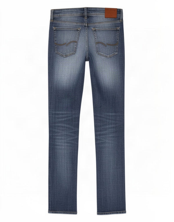 Jack & Jones Mens Distressed Slim Jeans W30 L32 Blue Cotton