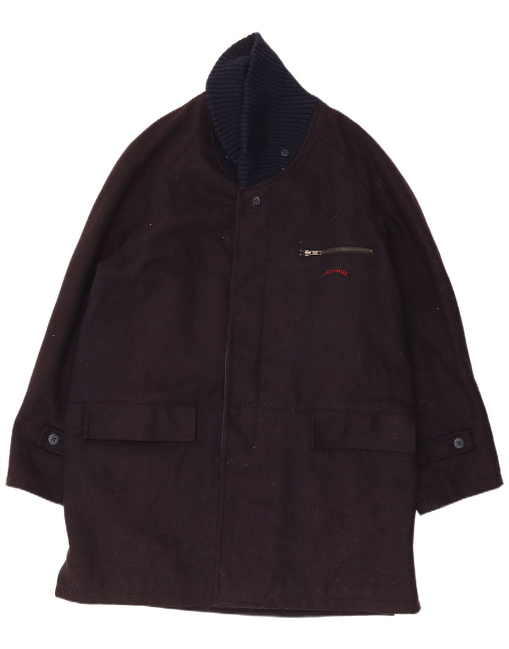 PAUL & SHARK Ανδρικό Πανωφόρι Yachting UK 40 Large Black Wool