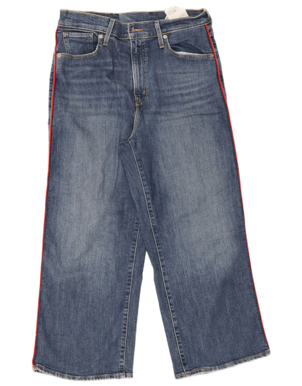 Γυναικείο ψηλό ρολό Cropped τζιν Levi's W29 L25 μπλε βαμβακερό