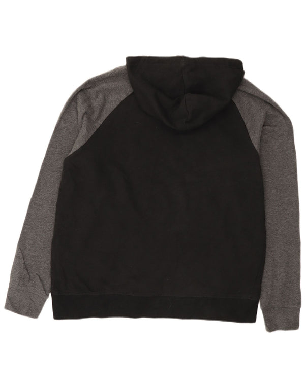Ανδρικό Reebok Graphic Hoodie Jumper Large Black Colourblock Βαμβακερό
