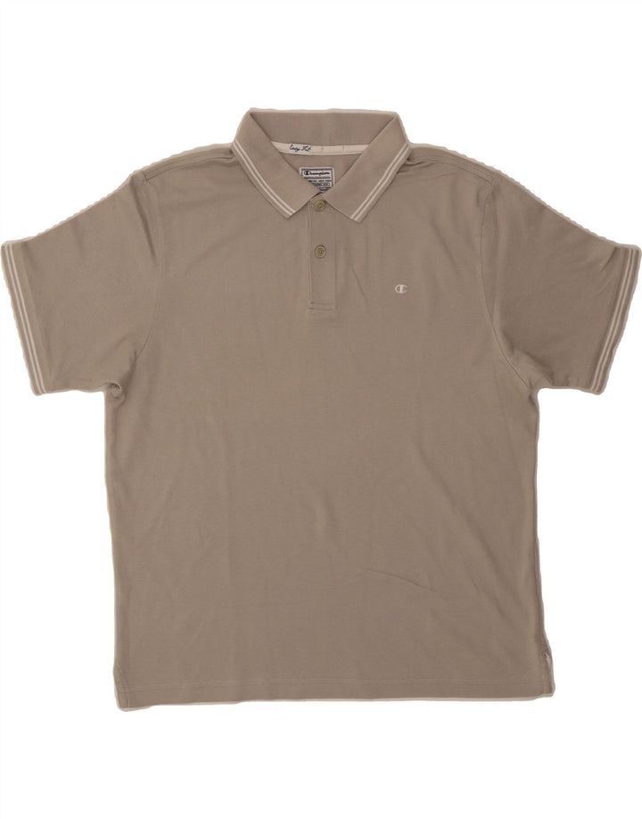 CHAMPION Mens Easy Fit Polo Shirt Medium Grey Cotton Vintage Champion and Second-Hand Champion from Messina Hembry 