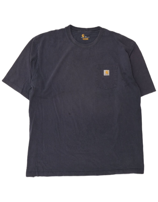 Ανδρικό T-Shirt Carhartt Original Fit Top 3XL Navy Blue από βαμβάκι