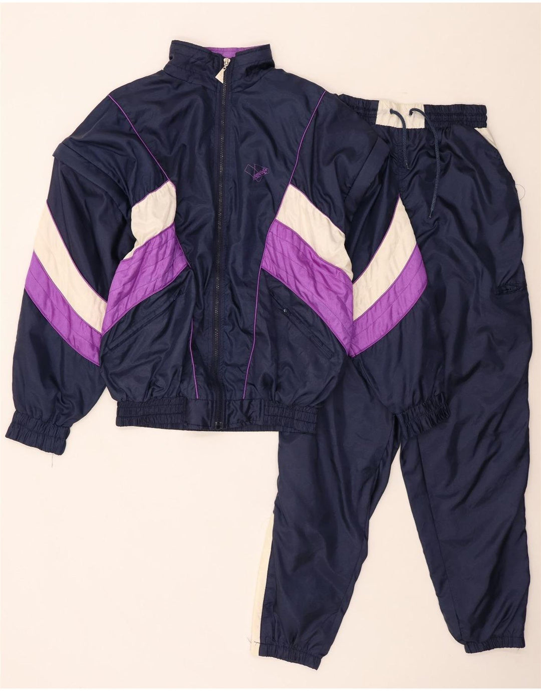 Ολόσωμη ανδρική φόρμα Pandora Medium Navy Blue Colorblock Polyamide Retro