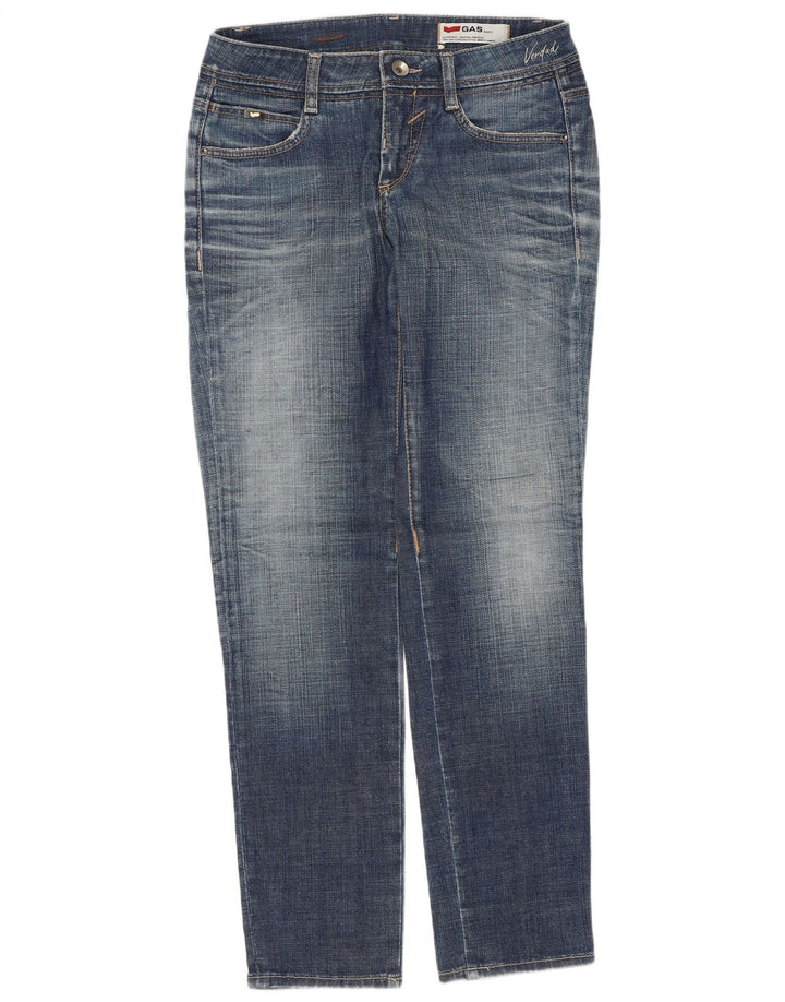 Gas Γυναικείο Slim Jeans W28 L29 Μπλε Βαμβακερό