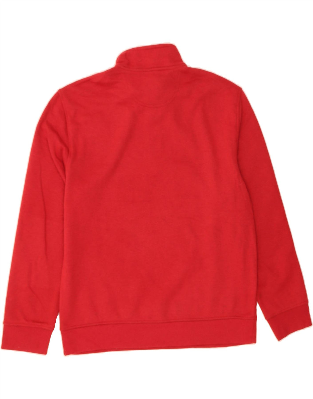 IZOD Mens Zip Neck Sweatshirt Jumper Medium Red Vintage Izod and Second-Hand Izod from Messina Hembry 