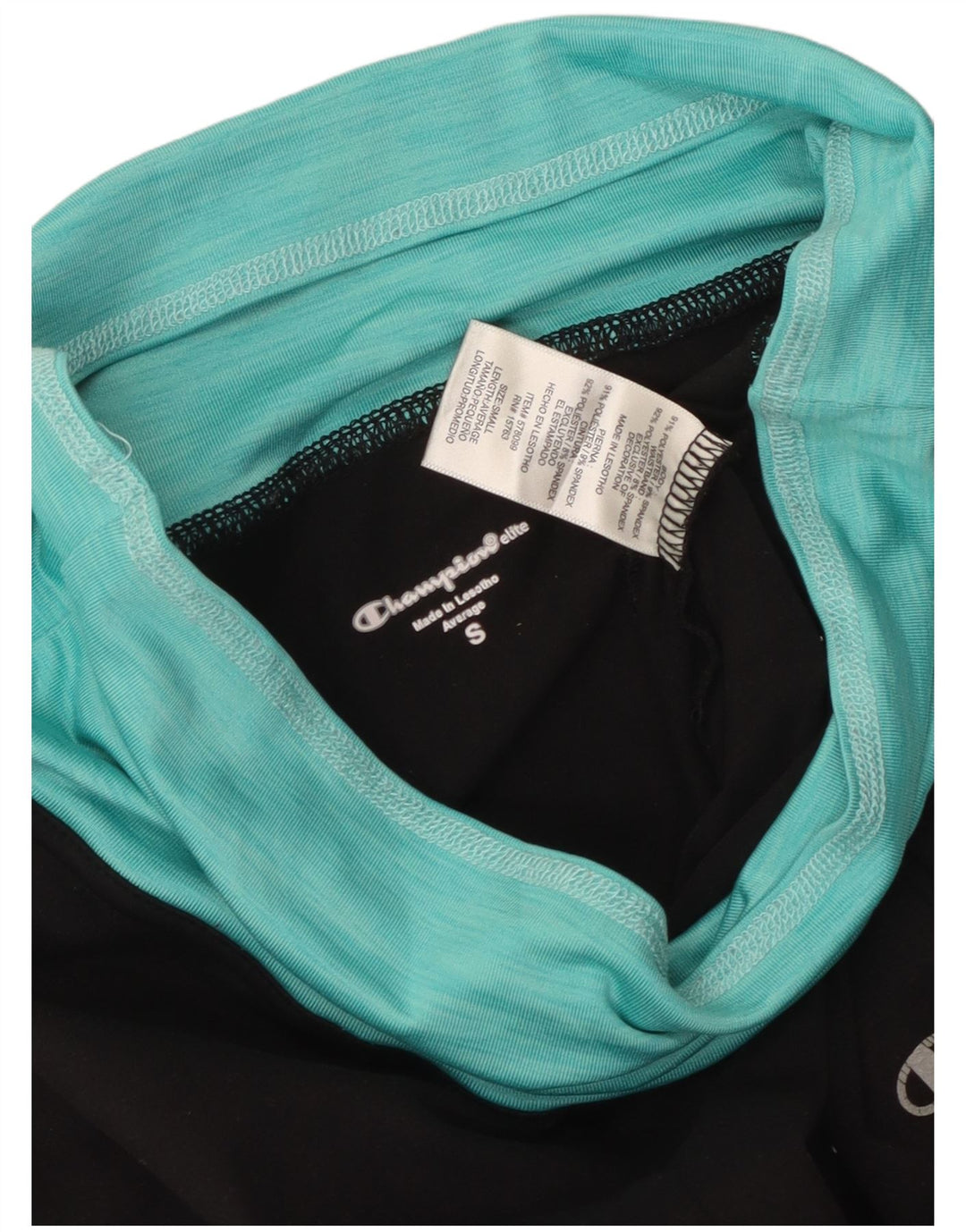 Champion γυναικεία κολάν UK 10 Small Black Colourblock Polyester