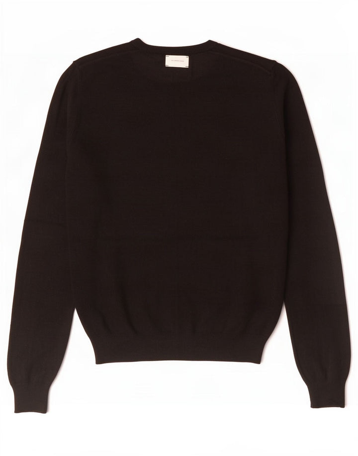 Ανδρικό πουλόβερ Zara Crew Neck Jumper Μικρή μαύρη βισκόζη