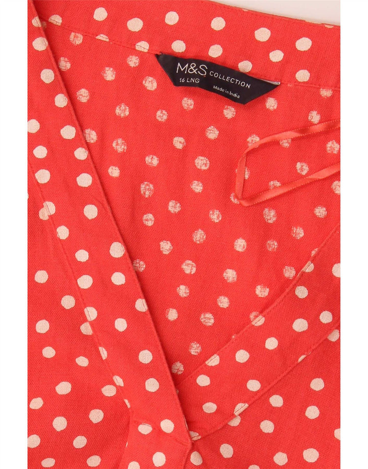 Γυναικείο φόρεμα με θήκη Marks & Spencer UK 16 Μεγάλο κόκκινο πουά