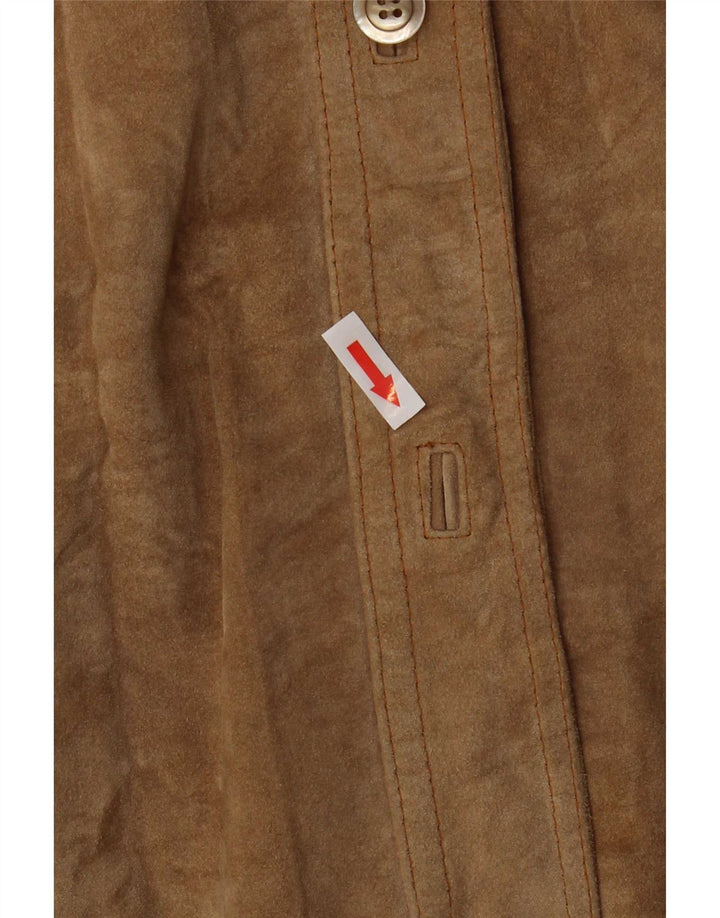 Vintage Γυναικείο Suede Jacket UK 18 XL Beige