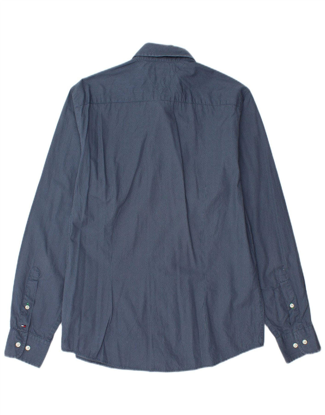 TOMMY HILFIGER Ανδρικό πουκάμισο Slim Fit Βαμβακερό μεσαίο μπλε με στίγματα