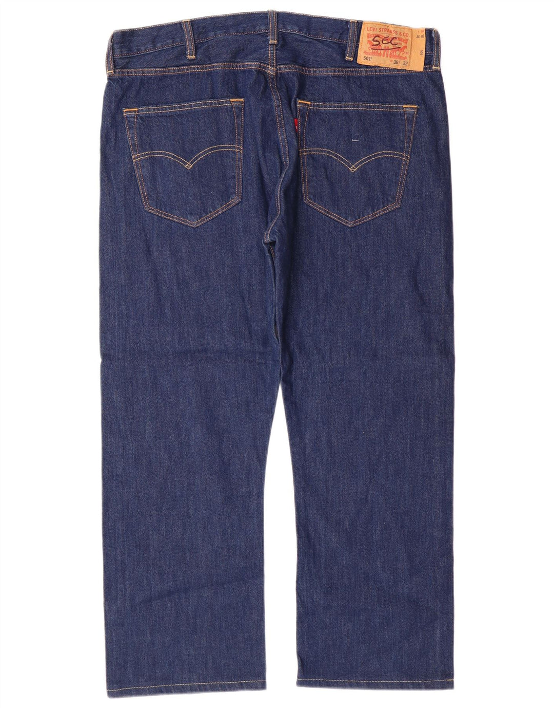 LEVI'S Ανδρικό τζιν 501 ίσιο W38 L27 Μπλε βαμβακερό