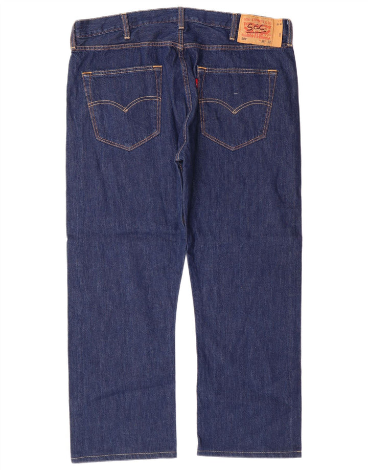 LEVI'S Ανδρικό τζιν 501 ίσιο W38 L27 Μπλε βαμβακερό