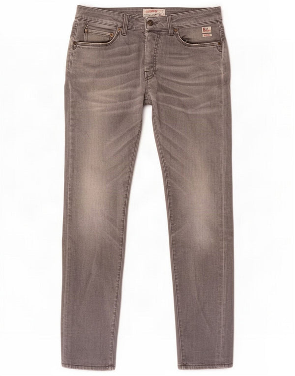 Roy Rogers Mens Slim Jeans W35 L31 Grey Cotton