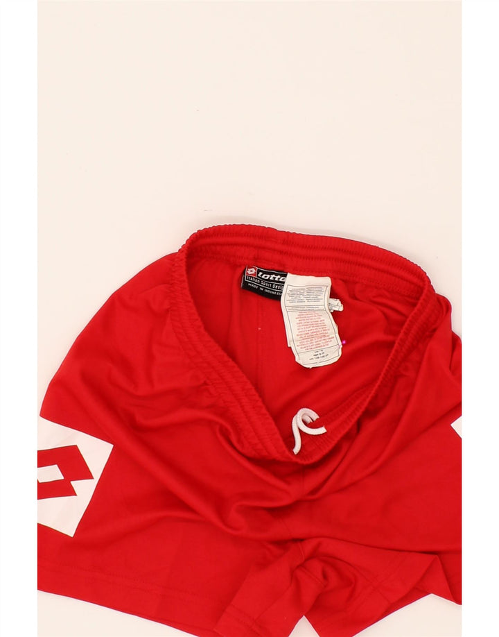 LOTTO Boys Graphic Sport Shorts 9-10 Years Red Polyester Vintage Lotto and Second-Hand Lotto from Messina Hembry 
