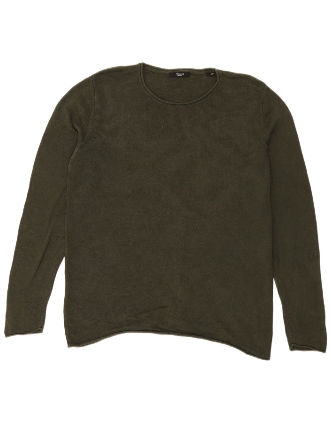 Jack & Jones Ανδρικό πουλόβερ με λαιμόκοψη, μεγάλο πράσινο