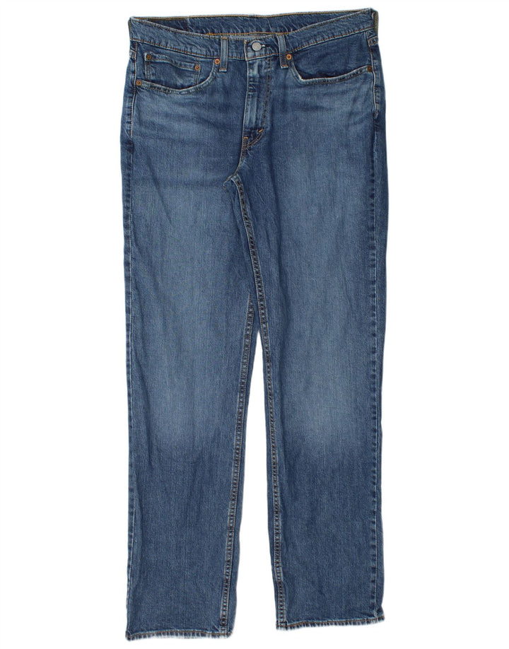 Levi's Mens 514 Straight Jeans W34 L32 Μπλε βαμβακερό