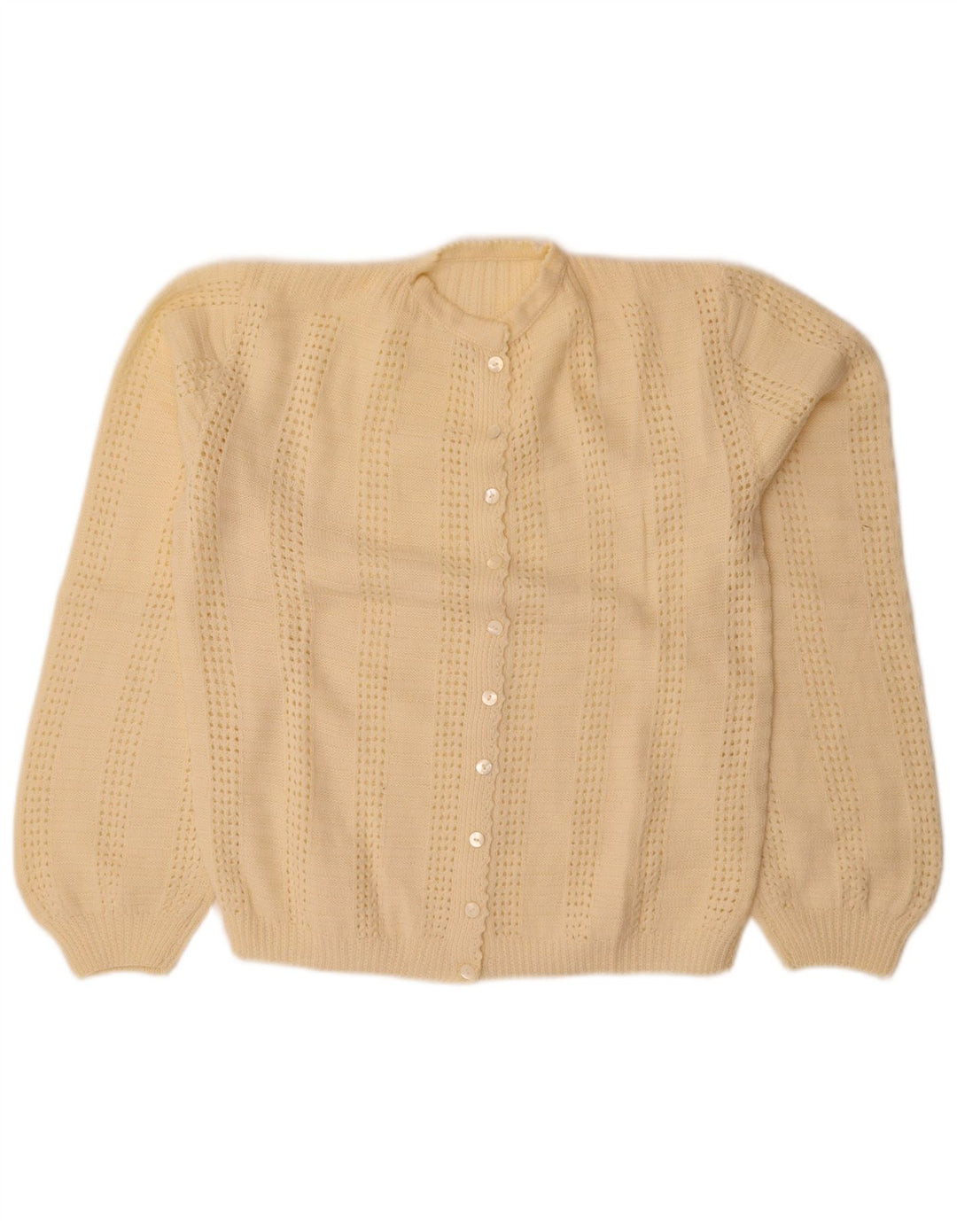 Vintage γυναικεία ζακέτα UK 14 Large Off White