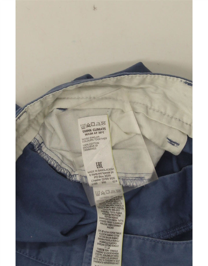 Ανδρικό σορτς Chino Marks & Spencer W38 XL Μπλε βαμβακερό
