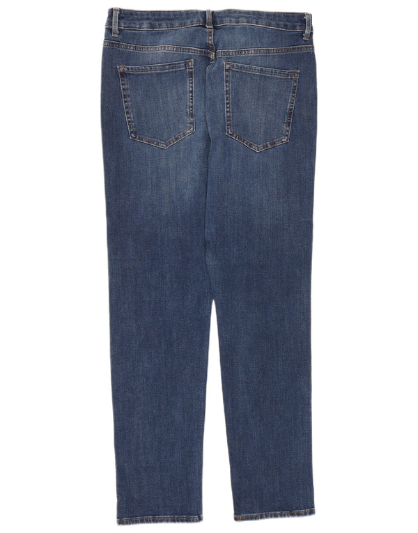 Marks & Spencer Γυναικεία Slim Jeans UK 14 Large W32 L27 Blue Cotton