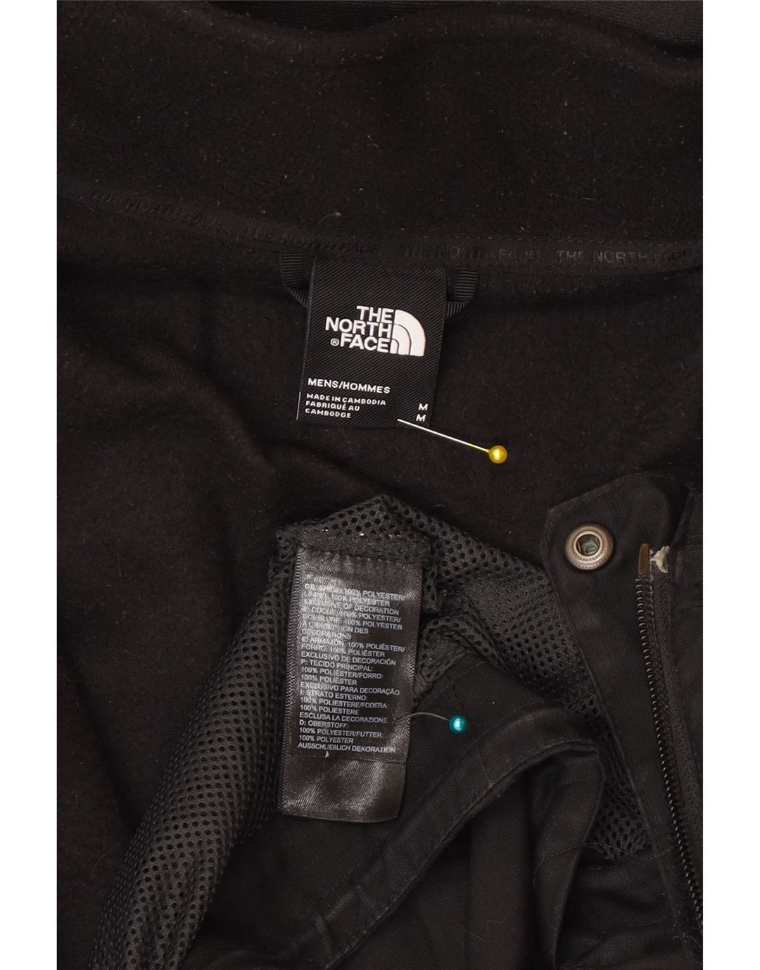 Ανδρικό μπουφάν με κουκούλα North Face Windbreaker UK 38 Medium Black Polyester