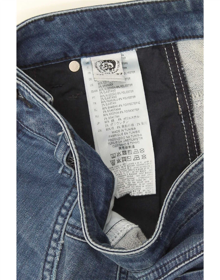Γυναικείο Diesel Distressed τζιν σορτς W27 Μικρό μπλε βαμβακερό
